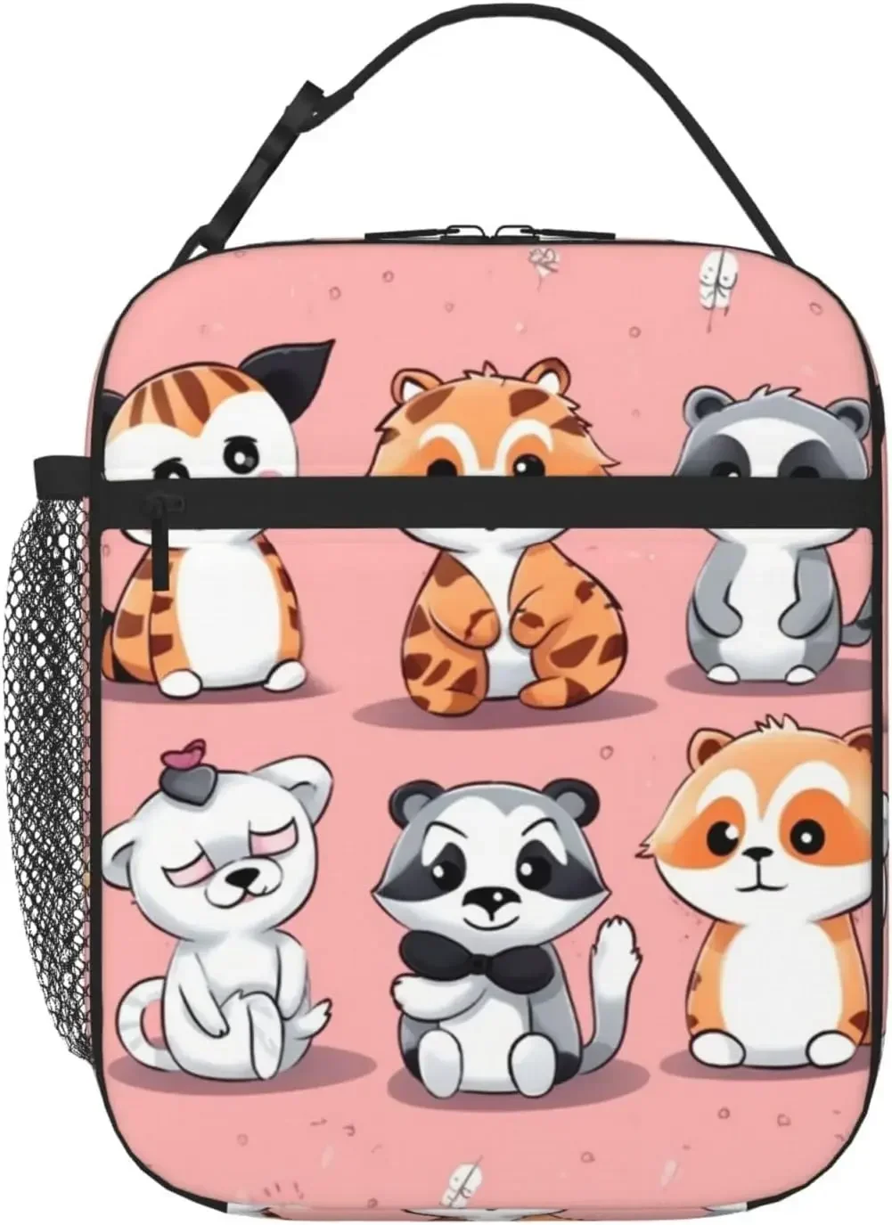 Cute Animals Print Insulated Lunch Bag for Women Men Reusable Lunch Box Durable Lunchbox with Side Pocket for Work Travel Picnic
Cute Animals Print Insulated Lunch Bag for Women Men Reusable Lunch Box Durable Lunchbox with Side Pocket for Work Travel Picnic