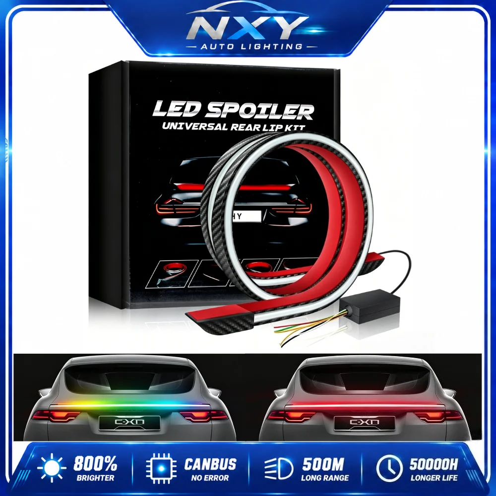 NXY N3 Carbon Fiber LED Rear Spoiler Tail Light Universal Multi Function RGB Flow Turn Sig High Mount Brake Light 12V DRL Auto X
NXY N3 Carbon Fiber LED Rear Spoiler Tail Light Universal Multi Function RGB Flow Turn Sig High Mount Brake Light 12V DRL Auto X