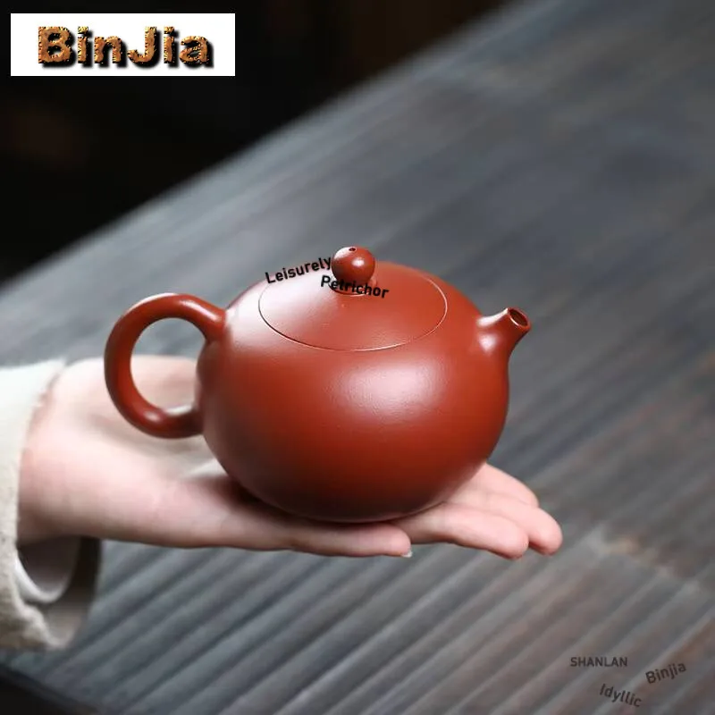 220Ml Aesthetic Yixing Purple Clay Teapots Handmade Two Types Of Xishi Pot Raw Ore Mud Tea Making Kettle Zisha Teaset Cafes Gift
220Ml Aesthetic Yixing Purple Clay Teapots Handmade Two Types Of Xishi Pot Raw Ore Mud Tea Making Kettle Zisha Teaset Cafes Gift