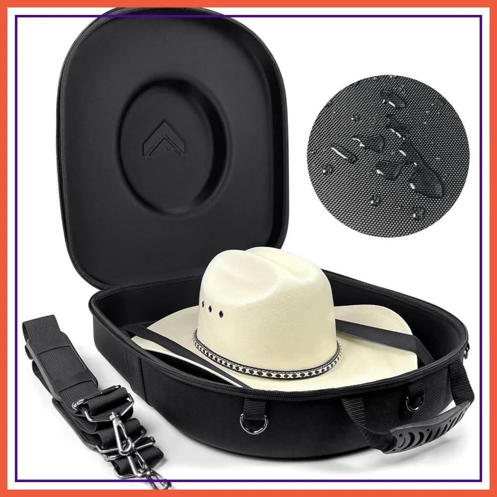 Travel Hat Case for Cowboy Panama & Fedora, Waterproof & Crush Proof, Wide-brimmed Hats Storage Holder, Large Black
Travel Hat Case for Cowboy Panama & Fedora, Waterproof & Crush Proof, Wide-brimmed Hats Storage Holder, Large Black