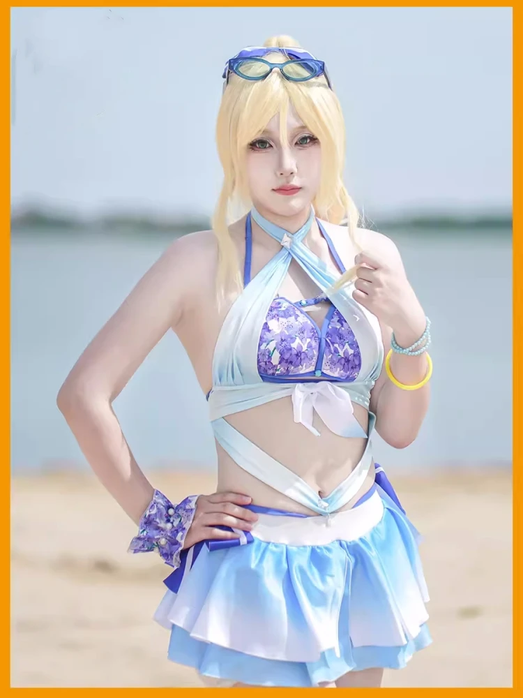 Anime Lovelive Ellie Cosplay Costume Women Lovely Swimsuit Role Play Clothing Summer Beach Swimwear Singing Suit New 2024
Anime Lovelive Ellie Cosplay Costume Women Lovely Swimsuit Role Play Clothing Summer Beach Swimwear Singing Suit New 2024