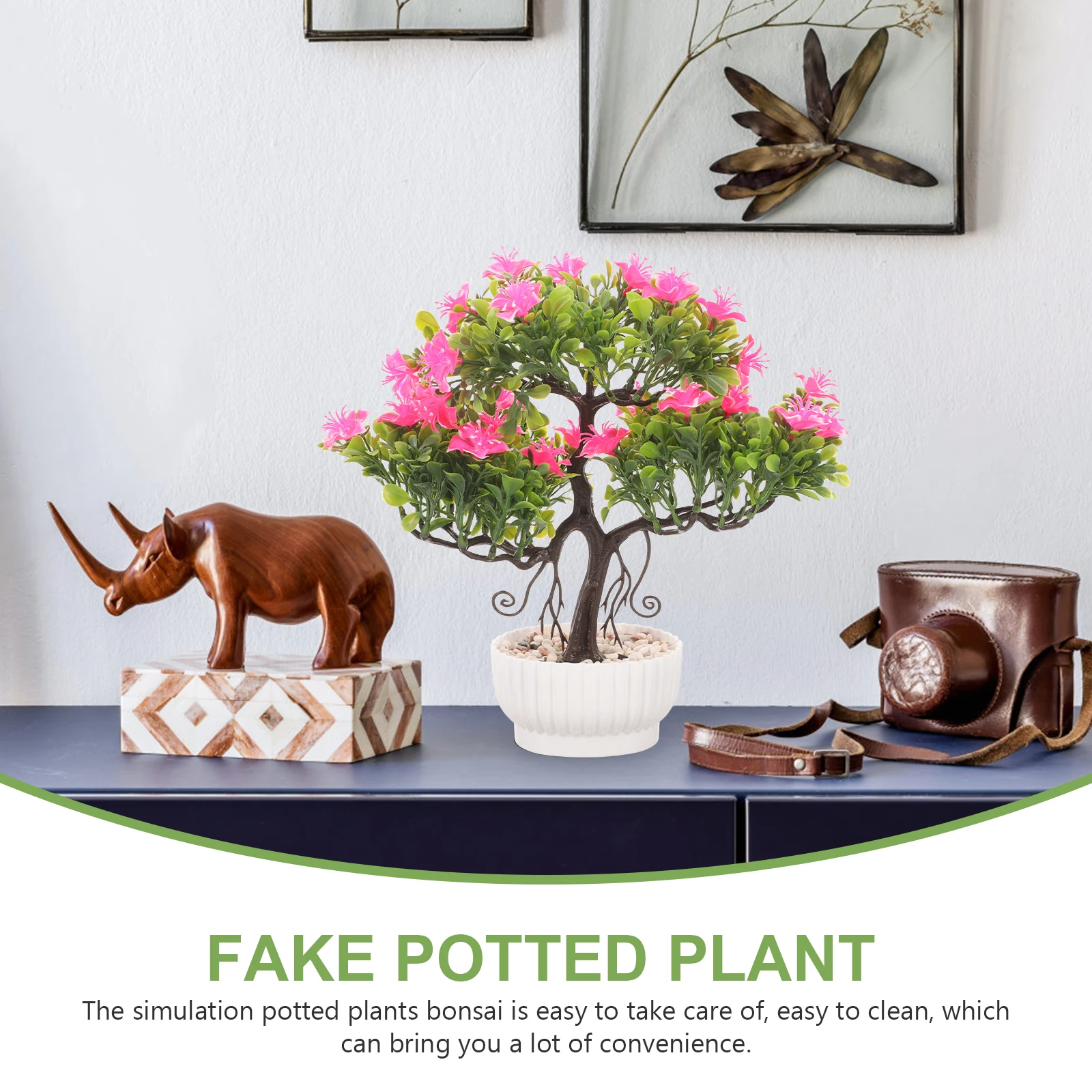 Realistic Fake Potted Plant Green Decor Artificial Plant Bonsai Home Office Faux Floral Arrangement
Realistic Fake Potted Plant Green Decor Artificial Plant Bonsai Home Office Faux Floral Arrangement