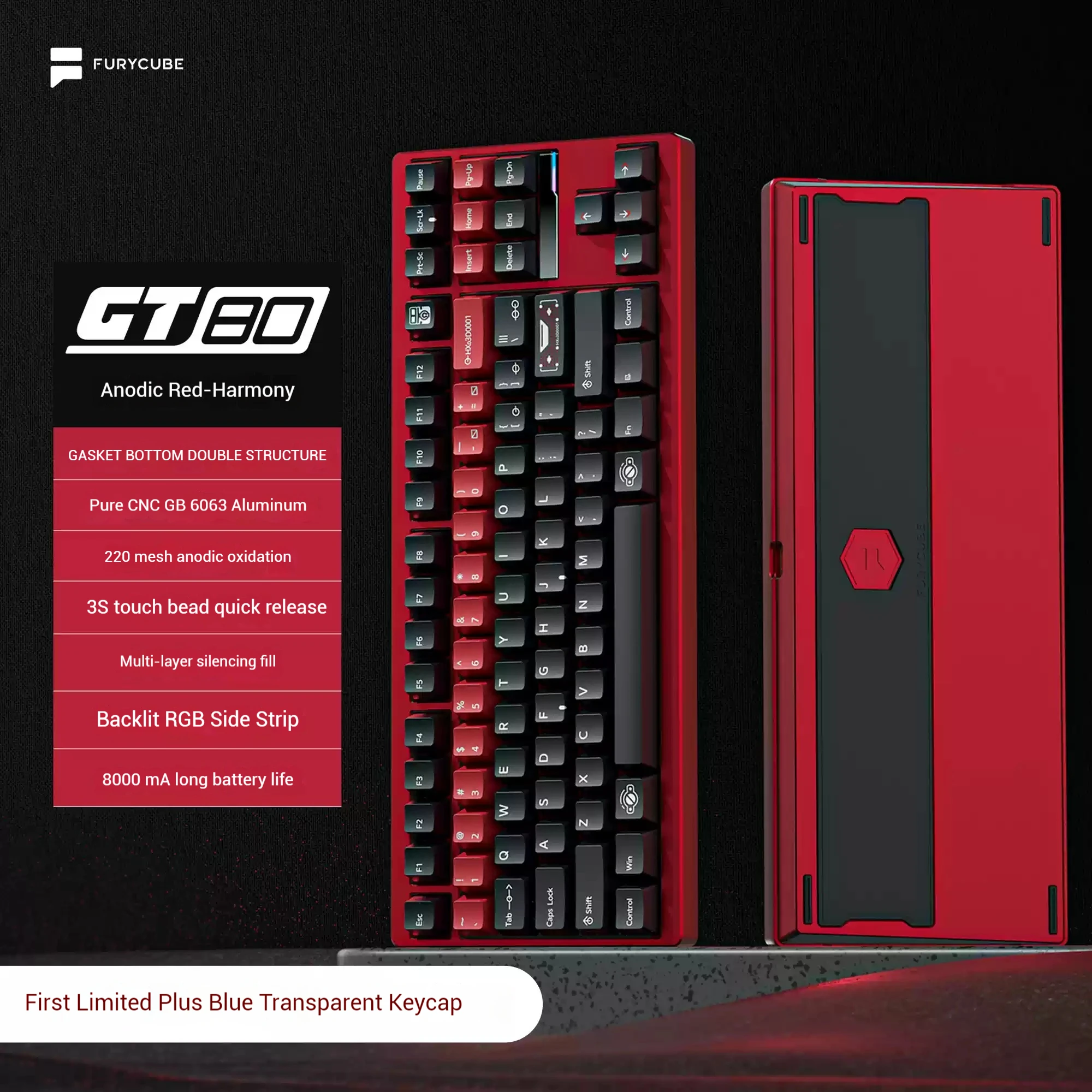 Furycube Gt80 Aluminum Mechanical Keyboard Customized Game+Bottom Dual Structure 3s Quick Release Fps Game Three Mode Keyboard
Furycube Gt80 Aluminum Mechanical Keyboard Customized Game+Bottom Dual Structure 3s Quick Release Fps Game Three Mode Keyboard