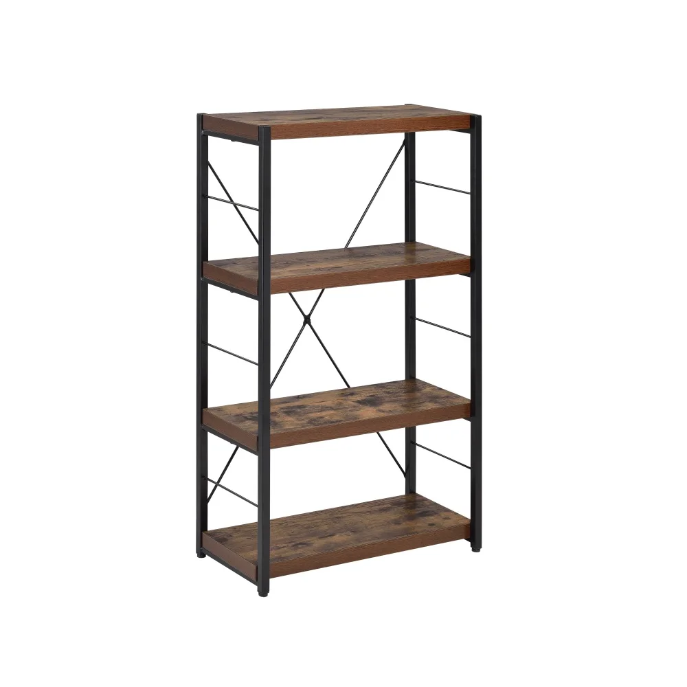 Weathered Oak and Black 3-shelf Bookcase Living Room Display Cabinet
Weathered Oak and Black 3-shelf Bookcase Living Room Display Cabinet
