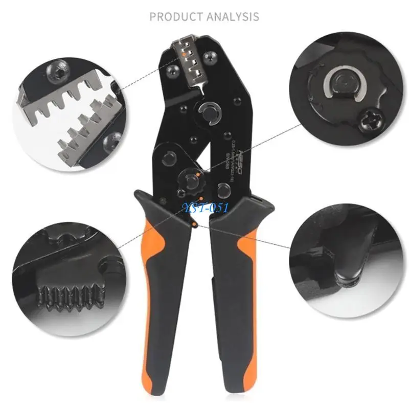 E15A Crimping Pliers Receptacles Set 0.25-2.5mm² Crimping Pliers with 270x Terminals
E15A Crimping Pliers Receptacles Set 0.25-2.5mm² Crimping Pliers with 270x Terminals
