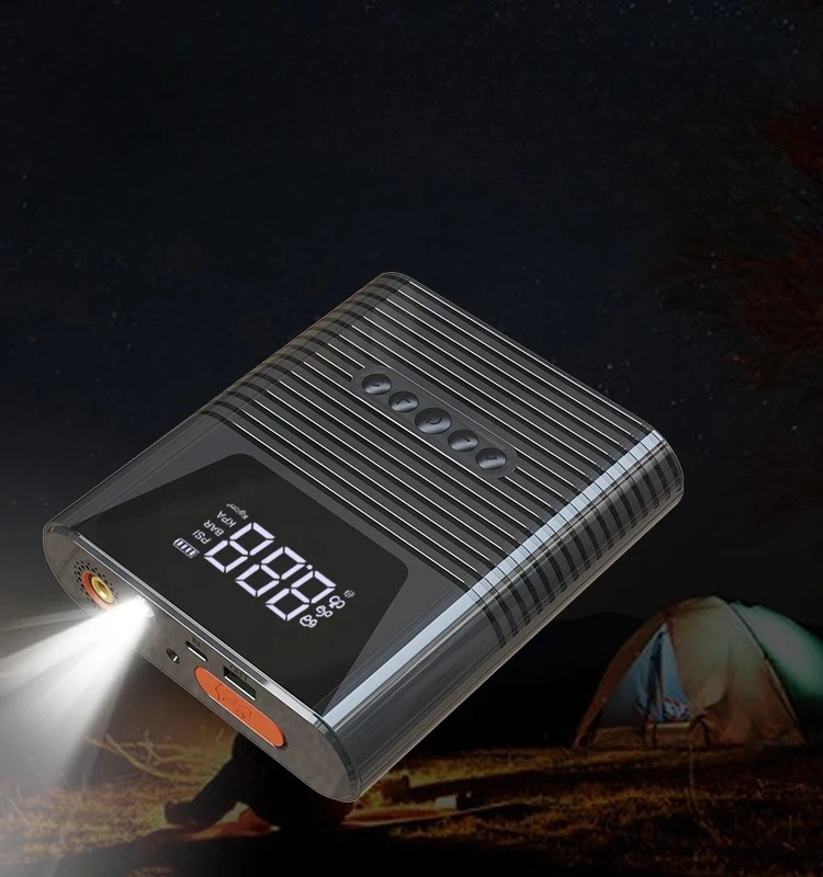 l 6 Functions In One Model Portable Air Pump Car Inflator Built-In Jump Start Battery Booster
l 6 Functions In One Model Portable Air Pump Car Inflator Built-In Jump Start Battery Booster