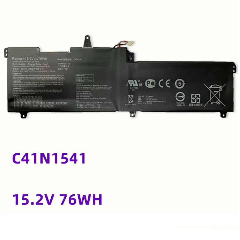 C41N1541 15.2V 76WH Laptop Battery For ASUS ROG GL702 GL702V GL702VM GL702VS GL702VT GL702VM1A 0B200-02070000
C41N1541 15.2V 76WH Laptop Battery For ASUS ROG GL702 GL702V GL702VM GL702VS GL702VT GL702VM1A 0B200-02070000