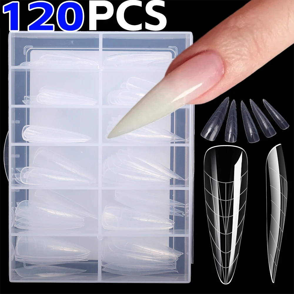 120 Pcs/Set Clear Dual Forms False Nails Full Cover Quick Building Gel Mold Tips Nail Extension Molds Upper Forms for Nails Tips
120 Pcs/Set Clear Dual Forms False Nails Full Cover Quick Building Gel Mold Tips Nail Extension Molds Upper Forms for Nails Tips