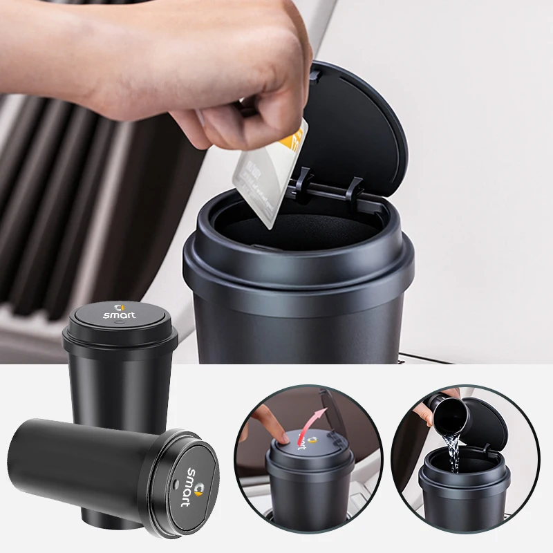 Car Trash Can Garbage Storage Box Pop-Up Ashtray Waste Bin Interior For Smart Fortwo 451 450 453 Forfour EQ Cabrio Crossblade
Car Trash Can Garbage Storage Box Pop-Up Ashtray Waste Bin Interior For Smart Fortwo 451 450 453 Forfour EQ Cabrio Crossblade