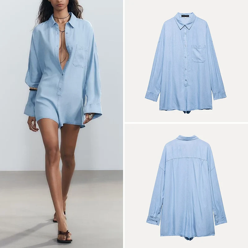 Spring 2025 High Waist ort Denim Onesie Faionably Drapey Street Sle Polyester Fiber Z Brand Women's Suiting Jumpsuit
Spring 2025 High Waist ort Denim Onesie Faionably Drapey Street Sle Polyester Fiber Z Brand Women's Suiting Jumpsuit