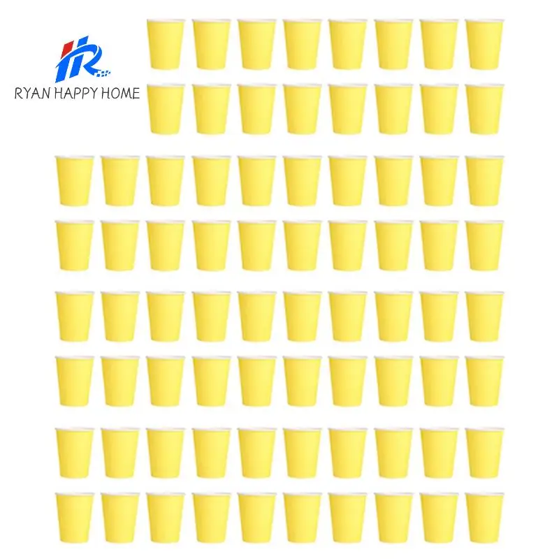 80 Paper Cups (9Oz) - Plain Solid Colours Birthday Party Tableware Catering(Yellow)
80 Paper Cups (9Oz) - Plain Solid Colours Birthday Party Tableware Catering(Yellow)
