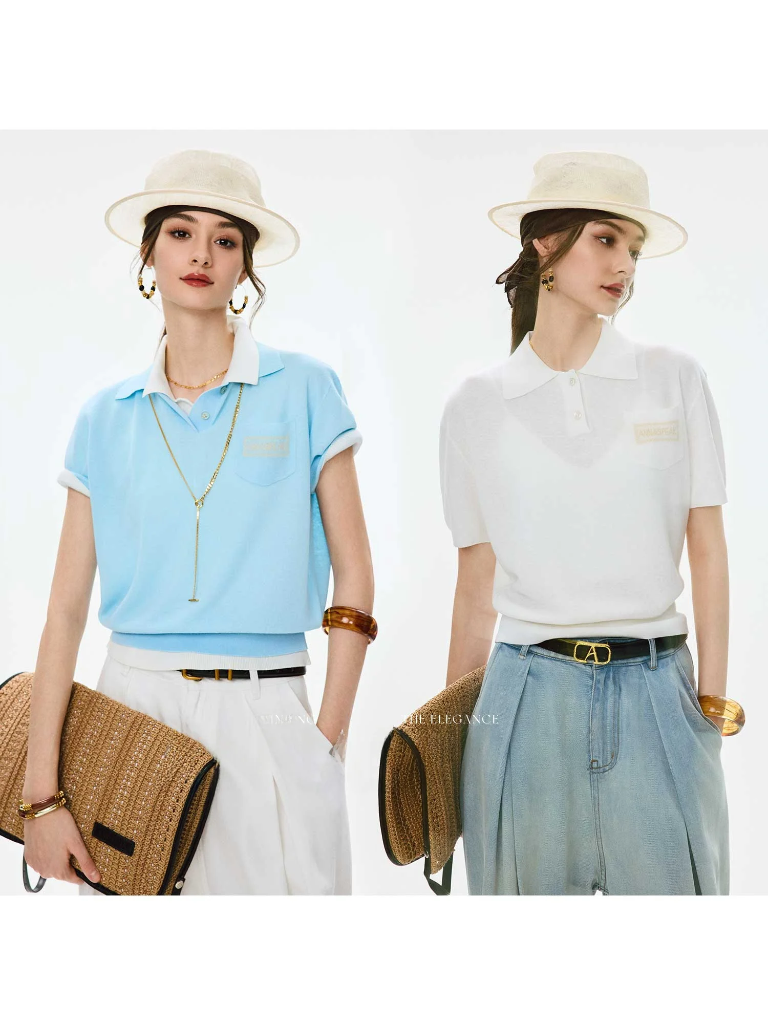 AnnaSpeak Blue Nautical Breathable Cool Feeling Linen Knitted ort Sve Ne T-irt Embroidered Contrast Color Summe...
AnnaSpeak Blue Nautical Breathable Cool Feeling Linen Knitted ort Sve Ne T-irt Embroidered Contrast Color Summe...