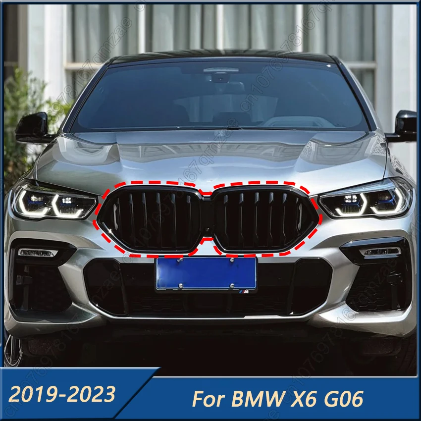 Gloss Black Front Bumper Kidney Grille For BMW X6 G06 M50i M50d X6M F96 2019-2023 Car Racing Grills Accessories Tools
Gloss Black Front Bumper Kidney Grille For BMW X6 G06 M50i M50d X6M F96 2019-2023 Car Racing Grills Accessories Tools