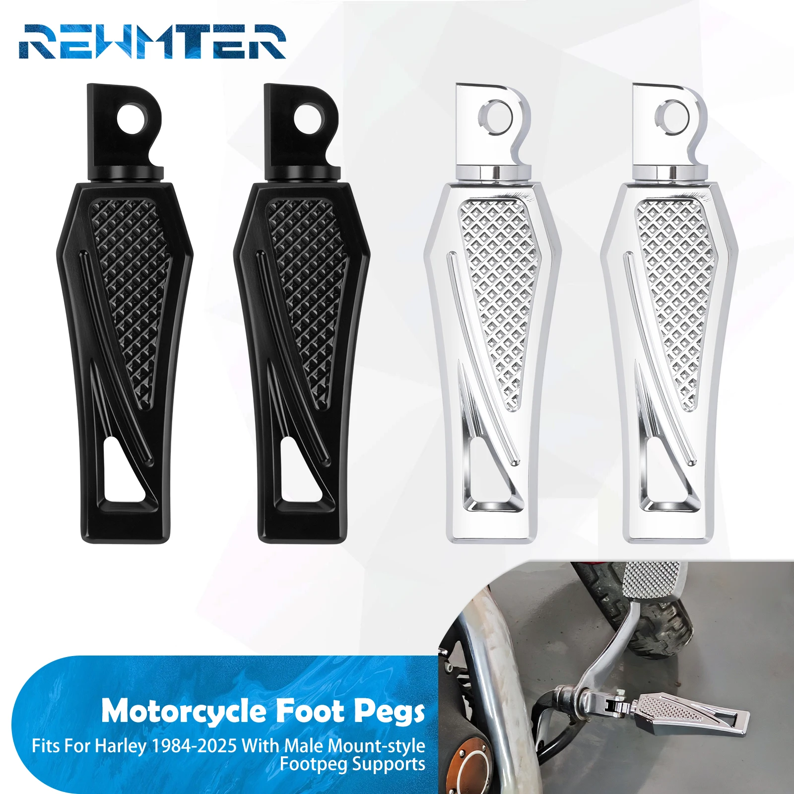 Motorcycle Foot Pegs Passenger Footrest Pedals Rear Footpegs For Harley Sportster 883 Touring Softail Fat Bob Dyna 1984-2025
Motorcycle Foot Pegs Passenger Footrest Pedals Rear Footpegs For Harley Sportster 883 Touring Softail Fat Bob Dyna 1984-2025
