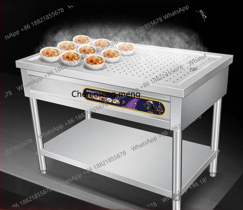 Коммерческий стол из нержавеющей стали для фаст-фуда с термоизоляцией, стол для пропаривания, витрина, небольшой столик с чашей
Коммерческий стол из нержавеющей стали для фаст-фуда с термоизоляцией, стол для пропаривания, витрина, небольшой столик с чашей