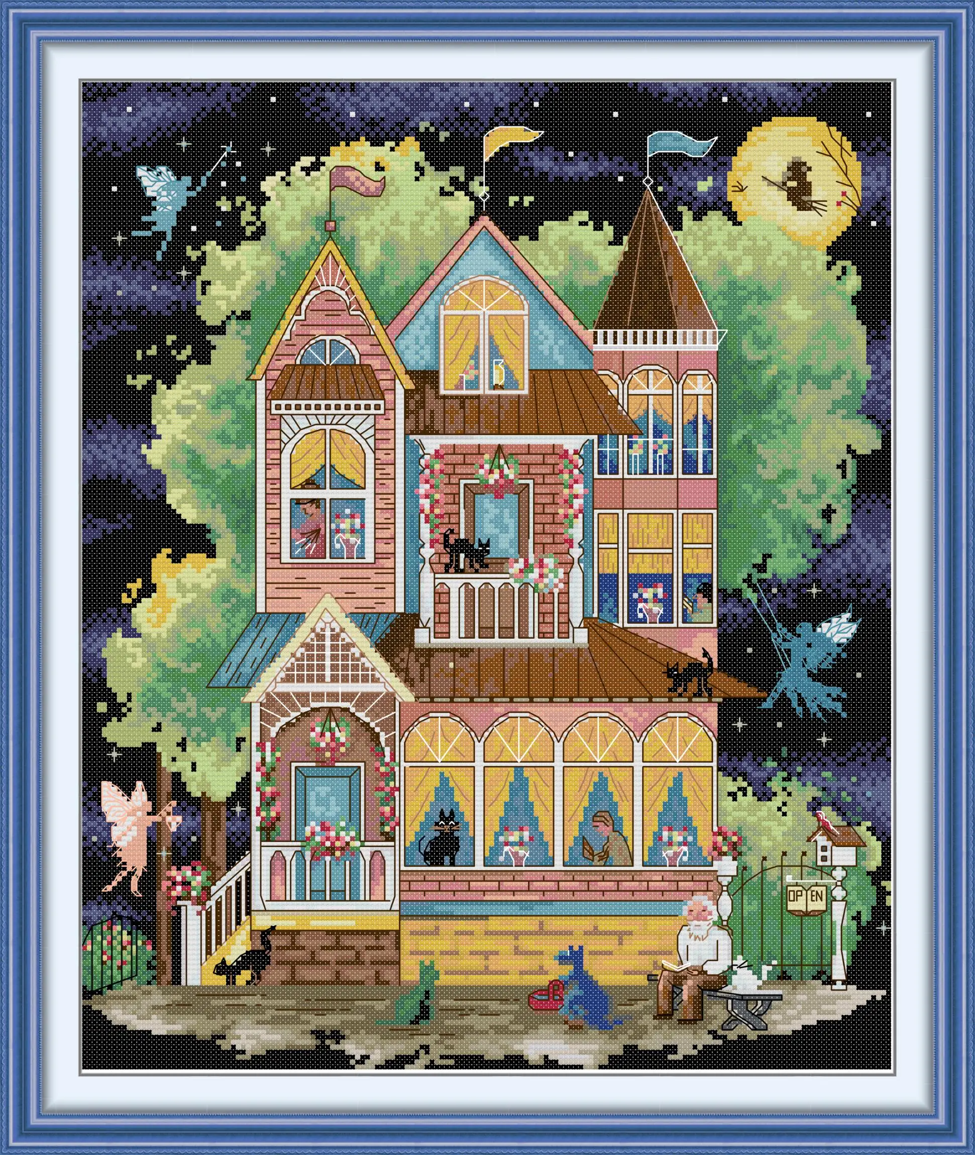 Maydear Cross Stitch Kit, 11CT/14CT/16CT/9CT Aida Fabric,DMC Threads Sewing Pattern Embroidery Set-Fairy House
Maydear Cross Stitch Kit, 11CT/14CT/16CT/9CT Aida Fabric,DMC Threads Sewing Pattern Embroidery Set-Fairy House
