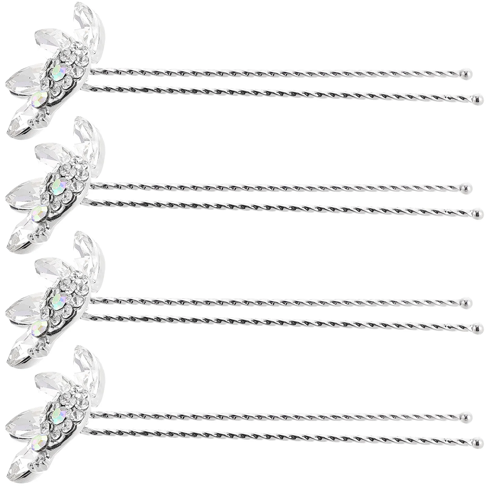 4Pcs Wedding Hairpins Rhinestone Bridal Hair Accessories U Shaped Decorative Pins for Brides Bridesmaids Hair Pieces
4Pcs Wedding Hairpins Rhinestone Bridal Hair Accessories U Shaped Decorative Pins for Brides Bridesmaids Hair Pieces