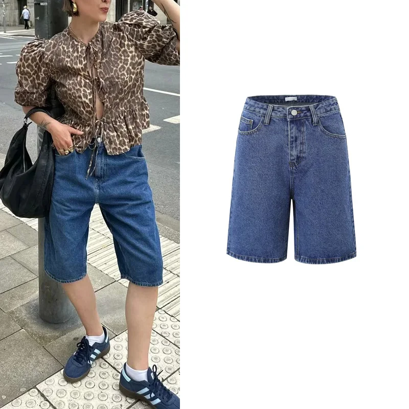 Early Autumn New Women's Faionable High Waist Loose Waed Vintage Blue Jeans Casual Personali Sle Mid-Length Pants
Early Autumn New Women's Faionable High Waist Loose Waed Vintage Blue Jeans Casual Personali Sle Mid-Length Pants