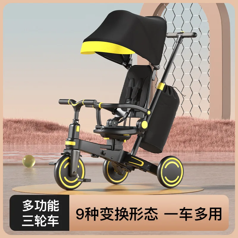 Foldable Baby Sunshade Pedal Tricycle Manufacturer Supplies New Multi-functional Lightweight Baby Stroller for Children
Foldable Baby Sunshade Pedal Tricycle Manufacturer Supplies New Multi-functional Lightweight Baby Stroller for Children