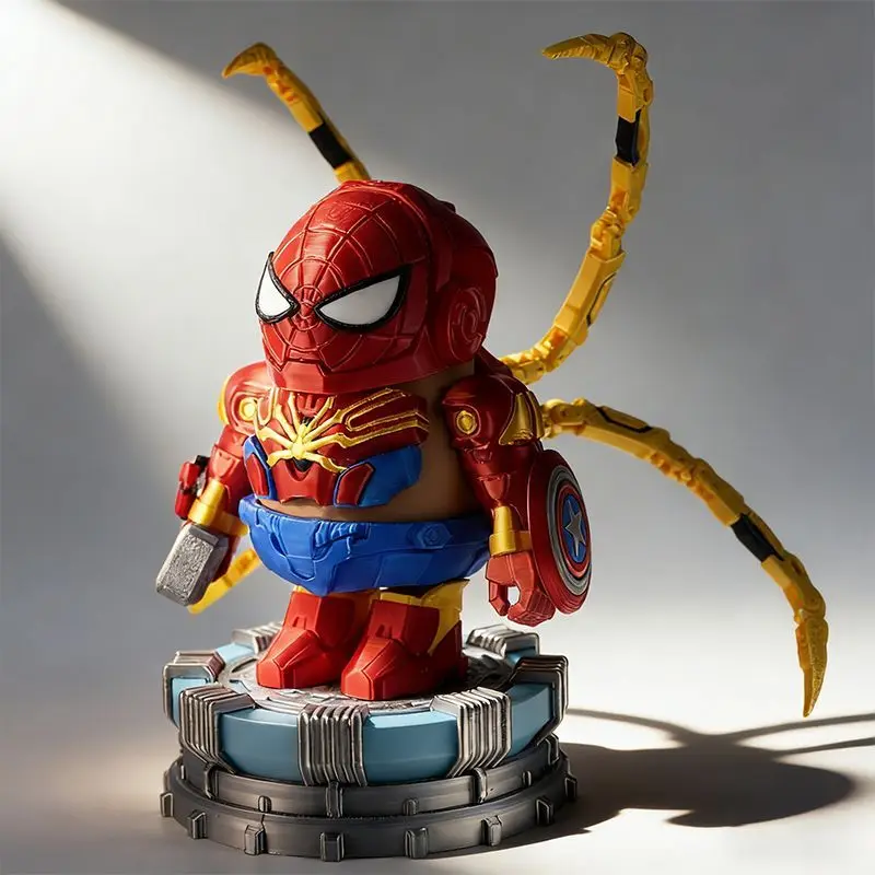 3D Printed Capybara Iron Spider-Man Mecha Action Figure Magnetic Detachable Transformable Desktop Decor Gift for Collectors Fans
3D Printed Capybara Iron Spider-Man Mecha Action Figure Magnetic Detachable Transformable Desktop Decor Gift for Collectors Fans