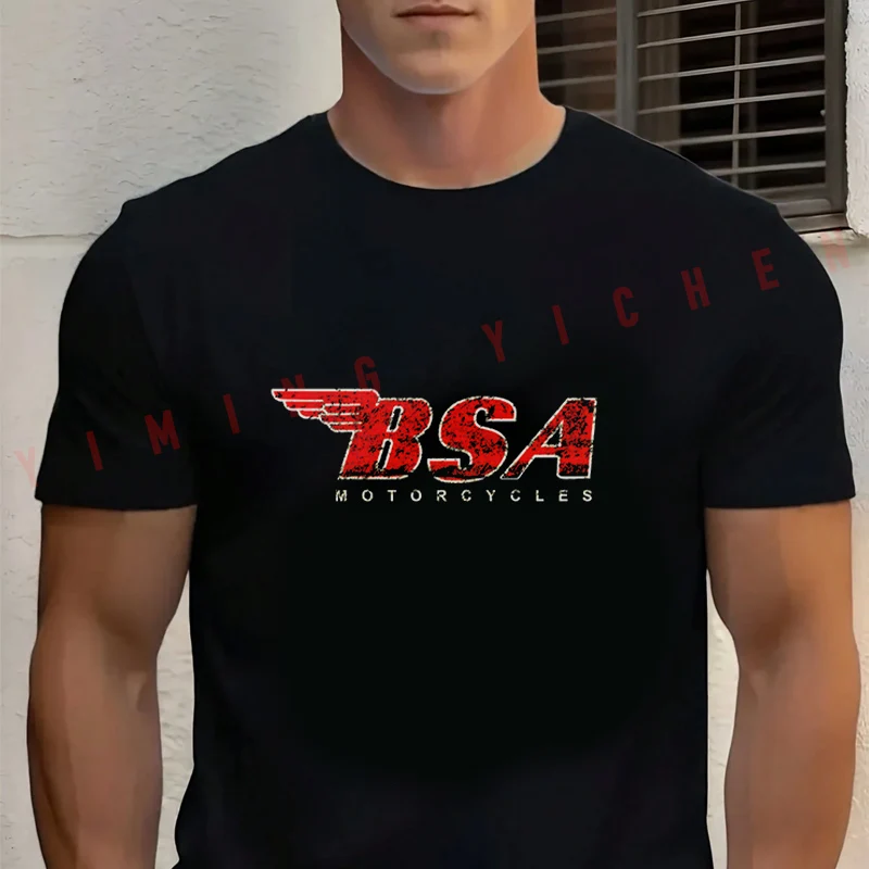 Men's Summer Cotton T-shirt Moto BSA Motorrad Distressed Design T Shirt Short Sleeved Casual Basic O-Neck Unisex Tops
Men's Summer Cotton T-shirt Moto BSA Motorrad Distressed Design T Shirt Short Sleeved Casual Basic O-Neck Unisex Tops