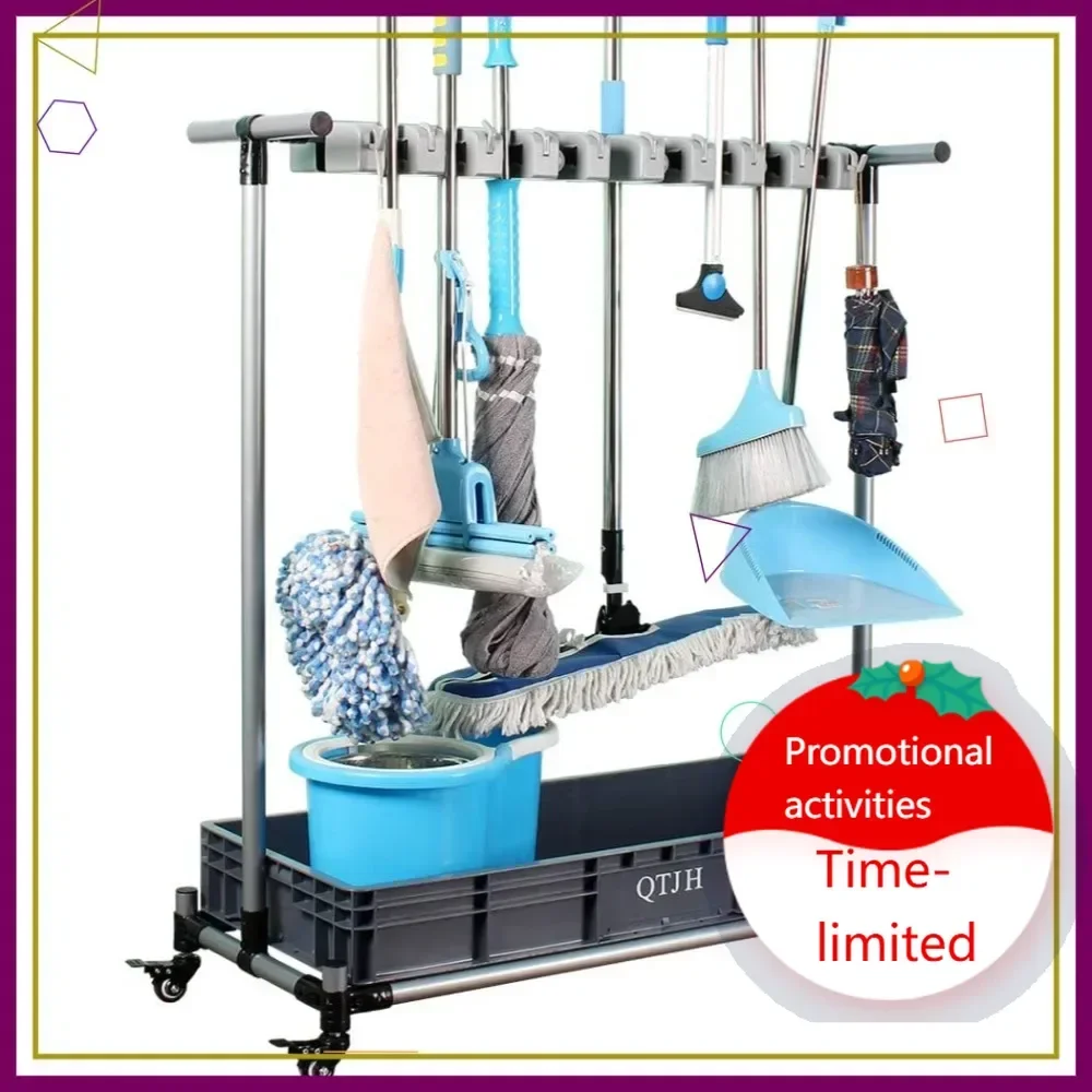 Hot salesCommercial Mop Rack with Wheels, Movable Broom Holder for Garage Storage, Rust-Proof Cleaning Cart Organizer
Hot salesCommercial Mop Rack with Wheels, Movable Broom Holder for Garage Storage, Rust-Proof Cleaning Cart Organizer