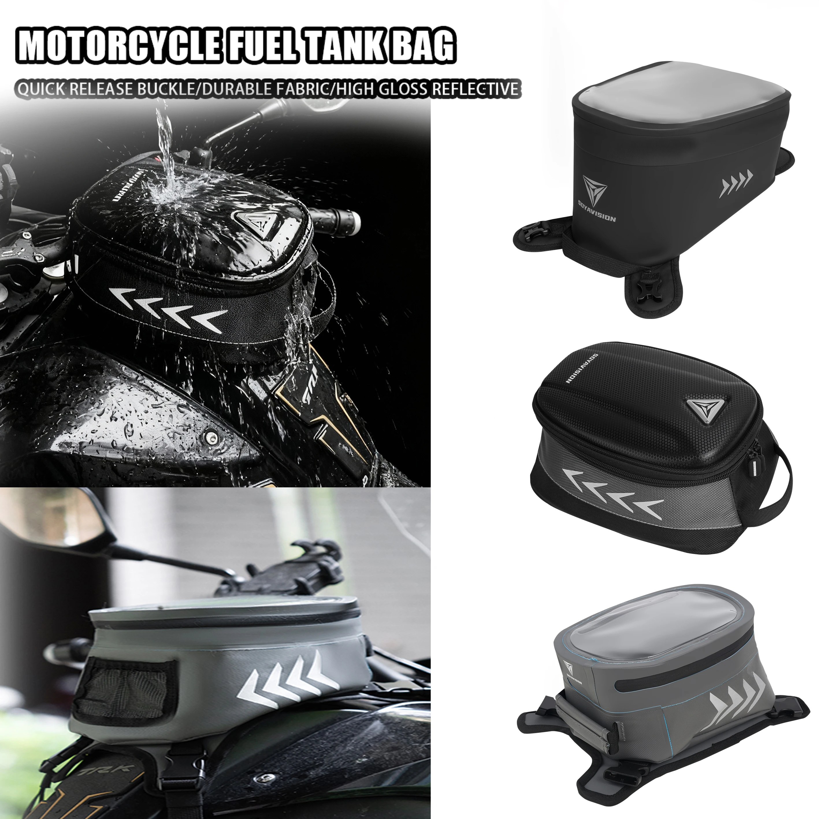 Motorcycle Tank Bag Carrier Luggage Tool Bag Travel Backpack Waterproof Storage Bags
Motorcycle Tank Bag Carrier Luggage Tool Bag Travel Backpack Waterproof Storage Bags