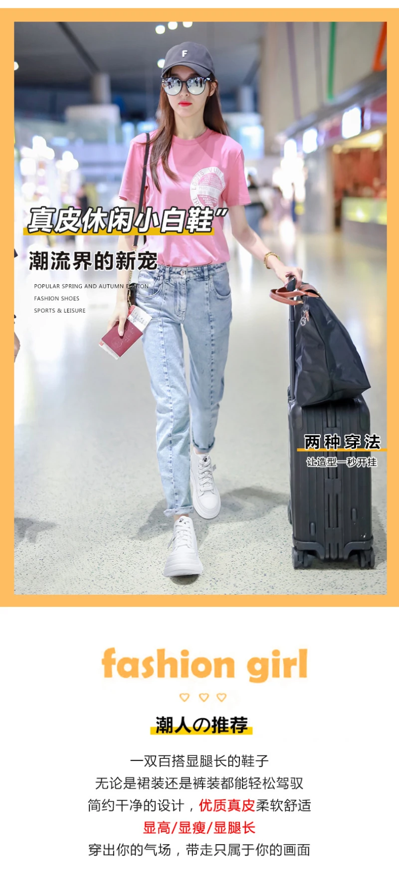 Womens White High Top Platform Sneakers Leather Upper Thick Sole Casual Lace Up Shoes Lightweight Non Slip Height Increasing 2 S15bf333ef29c4f2688df960da591a8e6s