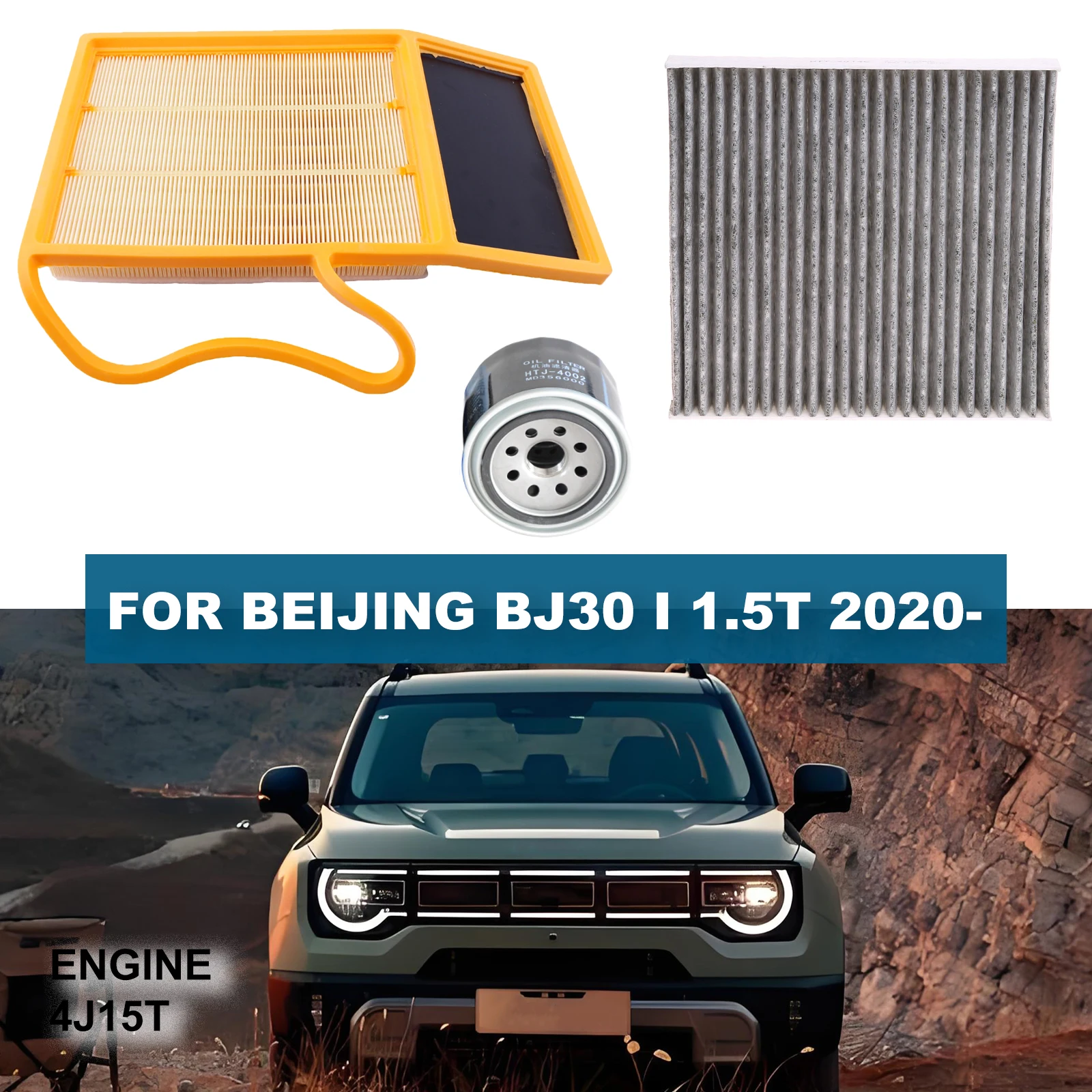 Engine Oil Cabin Air Filters Kit For BEIING BJ30 I 1.5T 2020- SX5E1109013 272744M400 MD136466 115010-1830 4J15T Car Accessories
Engine Oil Cabin Air Filters Kit For BEIING BJ30 I 1.5T 2020- SX5E1109013 272744M400 MD136466 115010-1830 4J15T Car Accessories