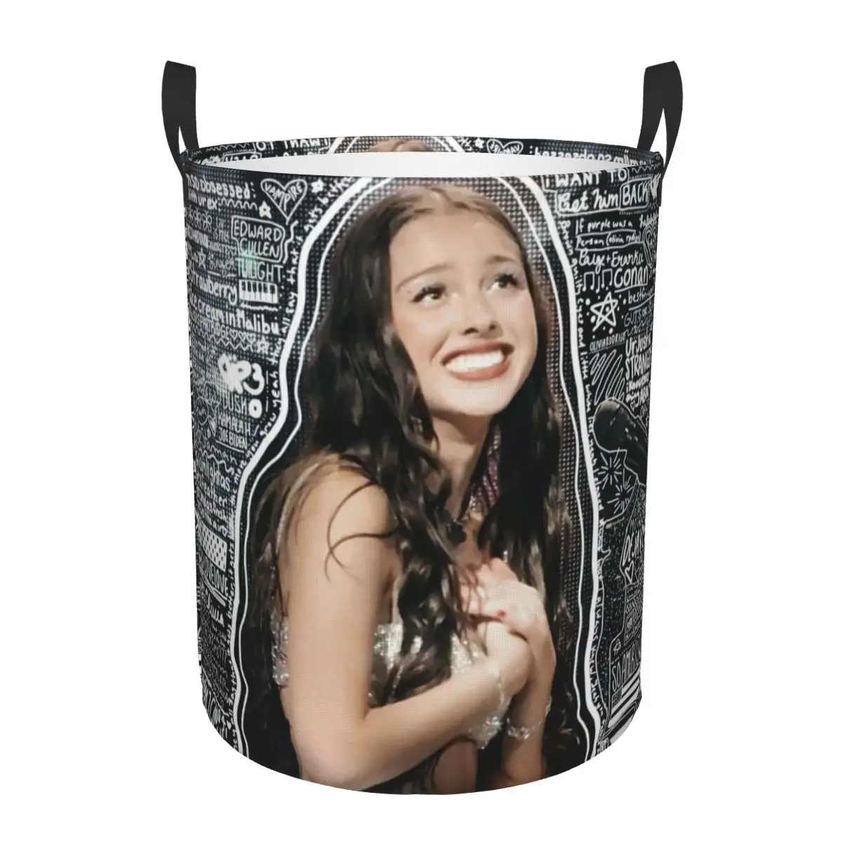 Custom Classical O-Olivias R-Rodrigos Singer Laundry Basket Foldable Large Clothes Storage Bin Hot Singer Baby Hamper
Custom Classical O-Olivias R-Rodrigos Singer Laundry Basket Foldable Large Clothes Storage Bin Hot Singer Baby Hamper