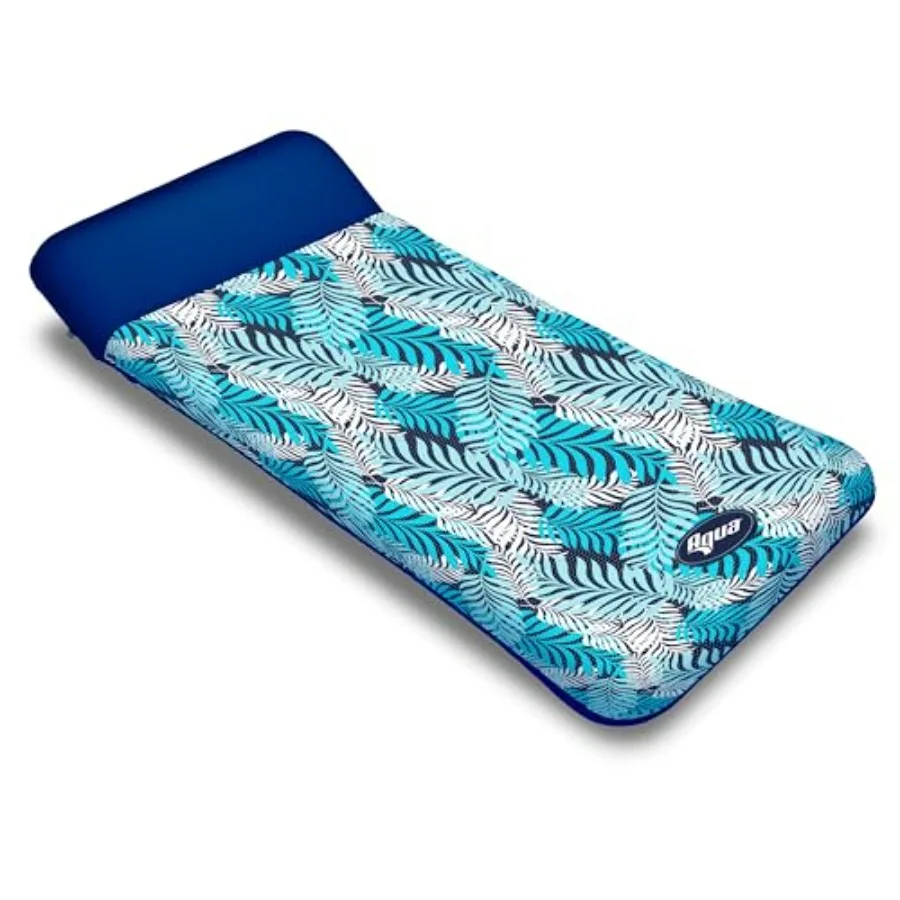 Aqua Oversized Contour Pool Float Lounge Extra Large Fabric-Covered, Inflatable Pool Floats for Adults Blue Ferns
Aqua Oversized Contour Pool Float Lounge Extra Large Fabric-Covered, Inflatable Pool Floats for Adults Blue Ferns