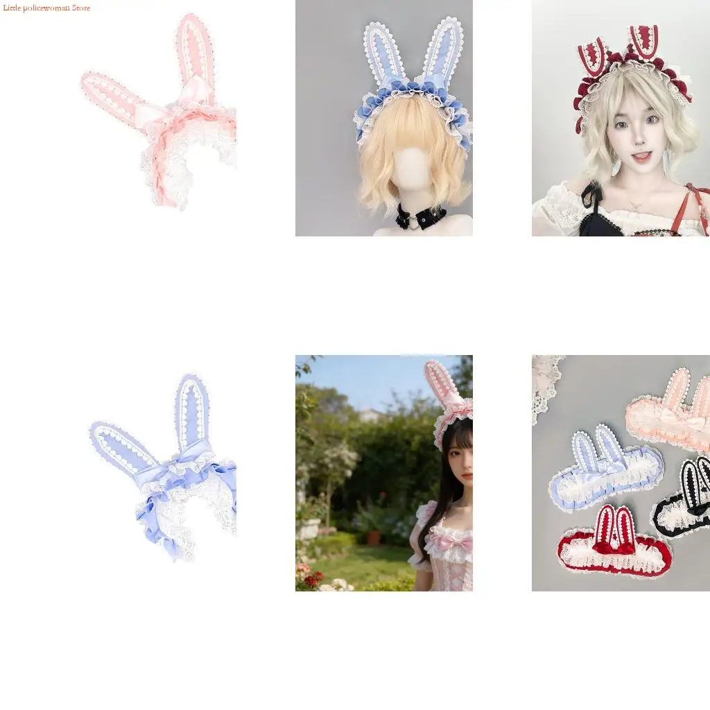 F92D Lace Anime Rabbit Ears Hairband Soft Comfortable AntiSlip Hair Clip for Daily Wear Party Gathering and Photography
F92D Lace Anime Rabbit Ears Hairband Soft Comfortable AntiSlip Hair Clip for Daily Wear Party Gathering and Photography