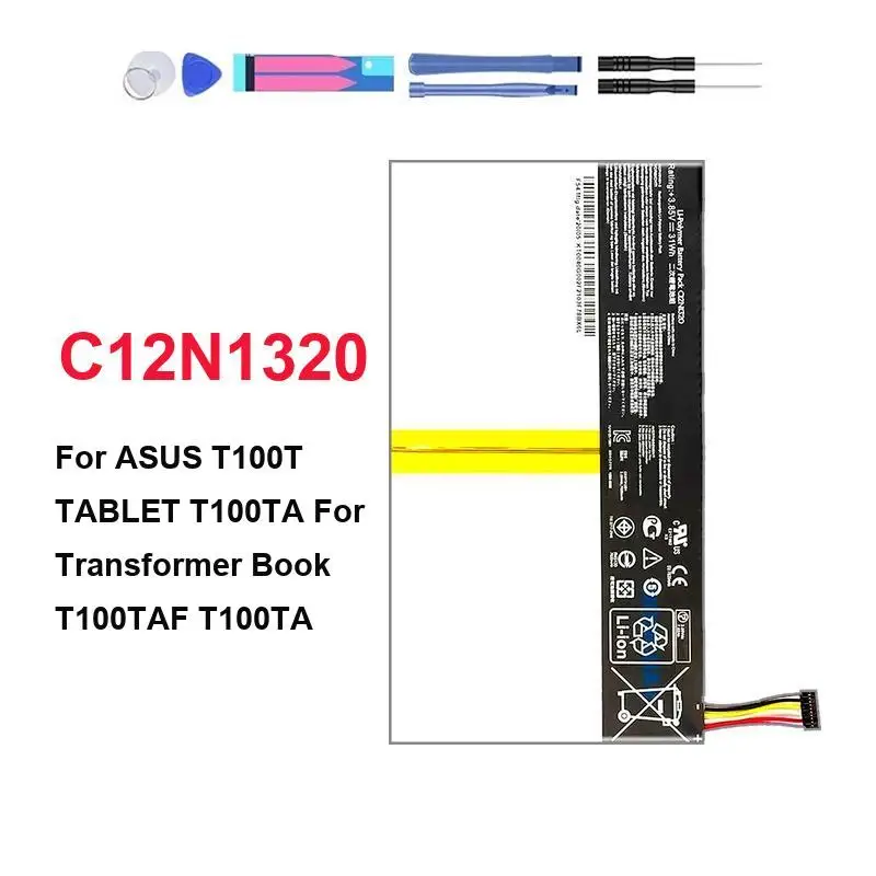 Аккумулятор для планшета Asus Transformer Book T100T T100TAF T100TA 7900 мАч C12N1320, стабильное питание, длительный срок службы
Аккумулятор для планшета Asus Transformer Book T100T T100TAF T100TA 7900 мАч C12N1320, стабильное питание, длительный срок службы