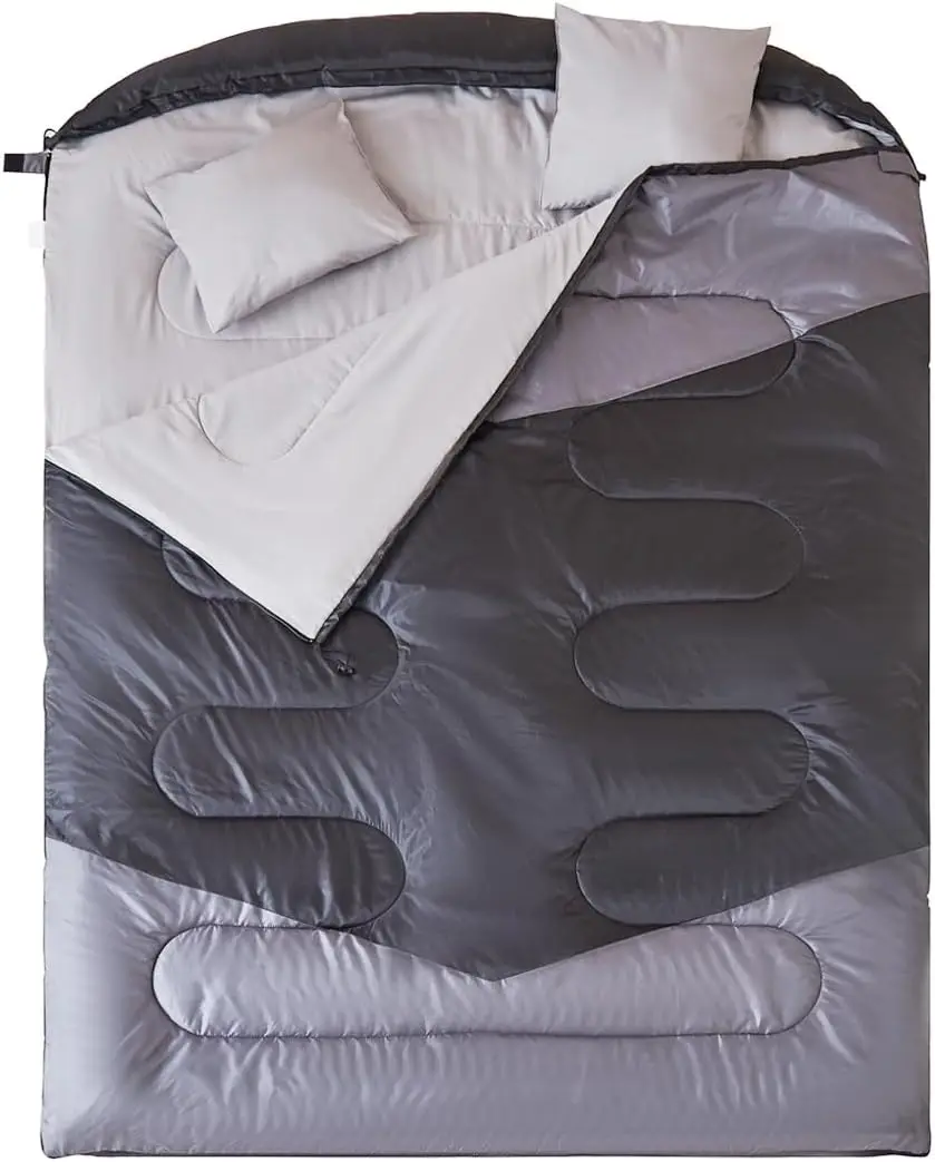 Double Sleeping Bag for Adults with 2 Pillows, Queen Size XL Waterproof All Season Camping Hiking 2 Person Sleeping Bags for
Double Sleeping Bag for Adults with 2 Pillows, Queen Size XL Waterproof All Season Camping Hiking 2 Person Sleeping Bags for