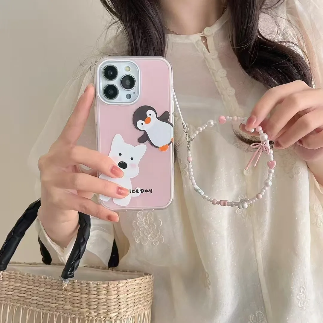 The jelly side cute penguin Apple phone case is suitable for the Apple 16/15/14/13 series
The jelly side cute penguin Apple phone case is suitable for the Apple 16/15/14/13 series