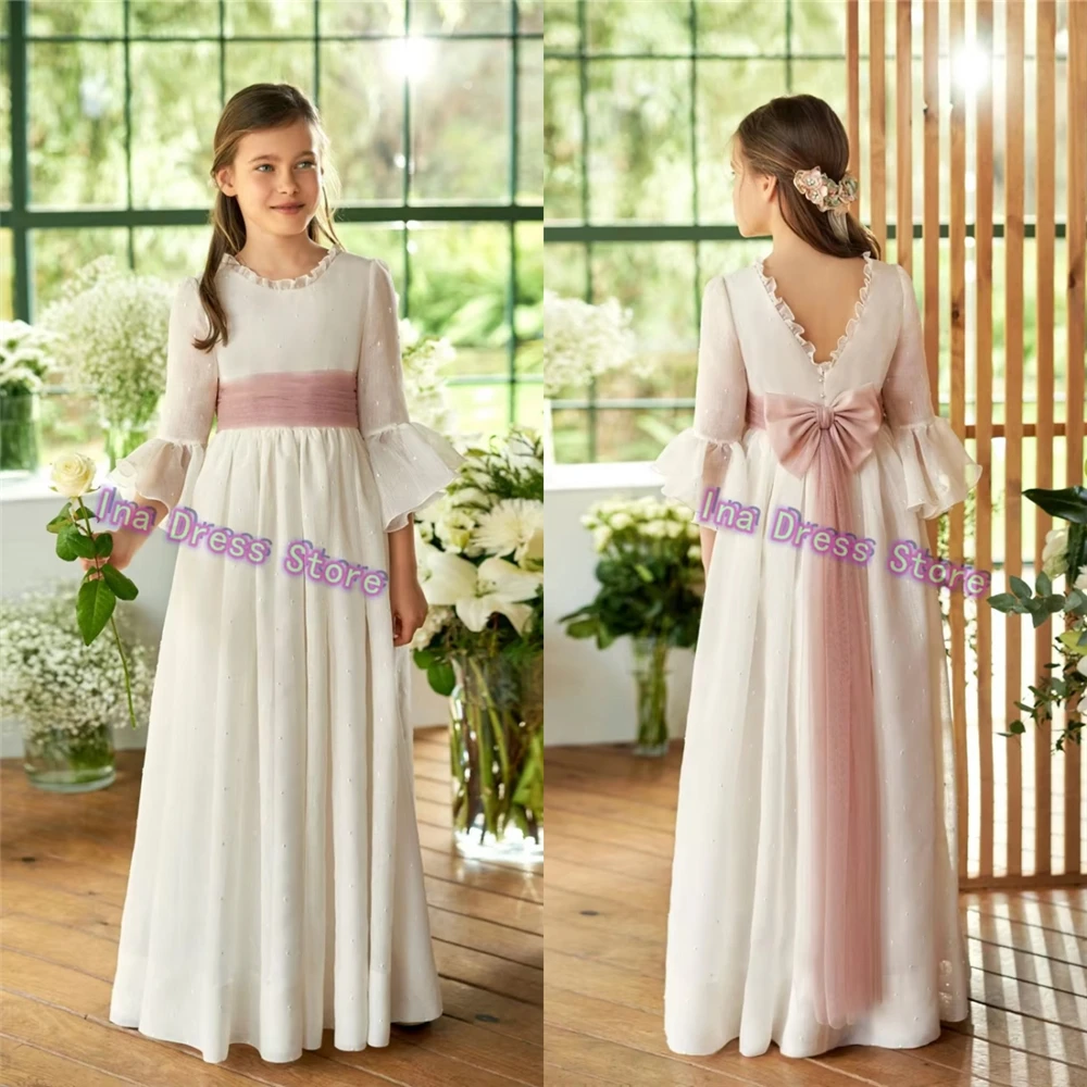 New Elegant Idyllic First Communion Gowns A-line Wedding Dresses Flower Girl Dress Princess Girls Birthday Party Banquet Gowns
New Elegant Idyllic First Communion Gowns A-line Wedding Dresses Flower Girl Dress Princess Girls Birthday Party Banquet Gowns