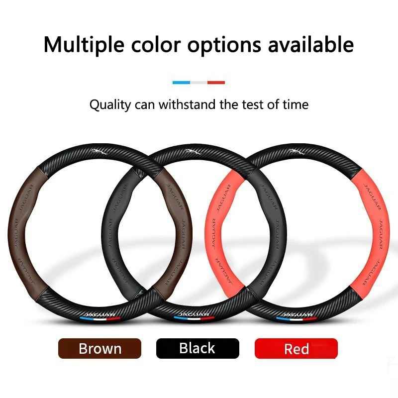 Carbon fiber Car Steering Wheel Cover For Jaguar XF XE F-PACE E-PACE I-PACE X250 F-TYPE XJ X S-Type Auto Decoration Accessories
Carbon fiber Car Steering Wheel Cover For Jaguar XF XE F-PACE E-PACE I-PACE X250 F-TYPE XJ X S-Type Auto Decoration Accessories