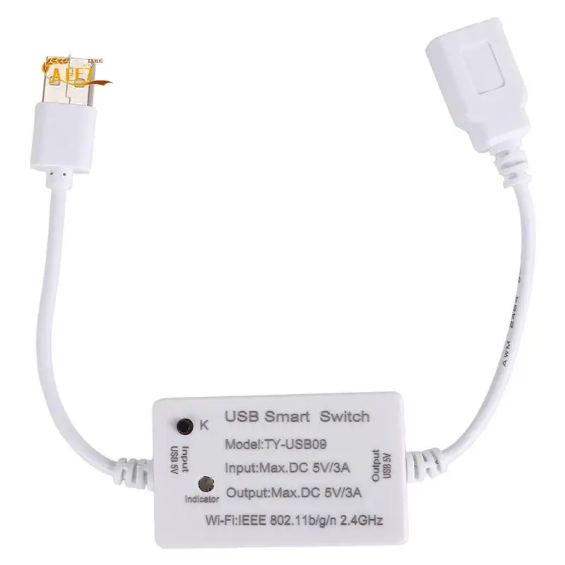 AEE7-1 Piece Tuya USB Smart Switch WIFI Controller Smart Life For USB Appliances For Alexa Google Home
AEE7-1 Piece Tuya USB Smart Switch WIFI Controller Smart Life For USB Appliances For Alexa Google Home