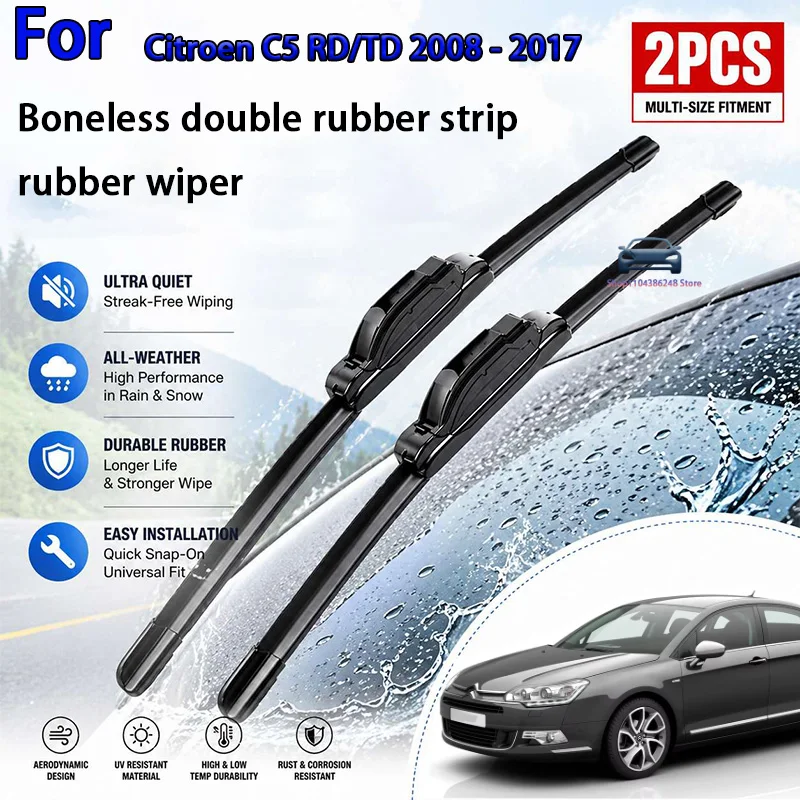 Front Wiper For Citroen C5 RD/TD 2008 - 2017 Windshield Windscreen Clean Window Car Rain Brushes 28"+22" Modification parts
Front Wiper For Citroen C5 RD/TD 2008 - 2017 Windshield Windscreen Clean Window Car Rain Brushes 28"+22" Modification parts