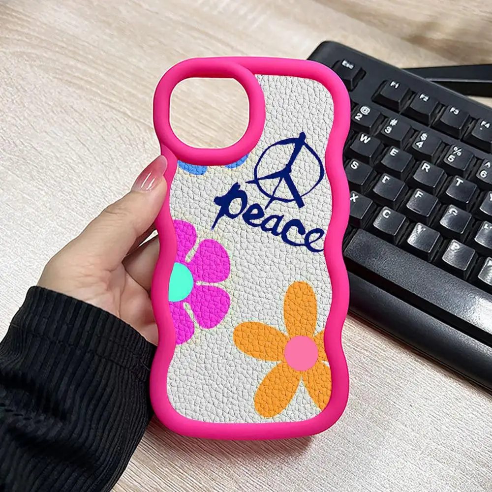 Cute Peace Love Phone Case for iPhone 17 16 15 14 13 12 11 Air Pro Max Plus Red Soft TPU Wavy Edge Cover
Cute Peace Love Phone Case for iPhone 17 16 15 14 13 12 11 Air Pro Max Plus Red Soft TPU Wavy Edge Cover