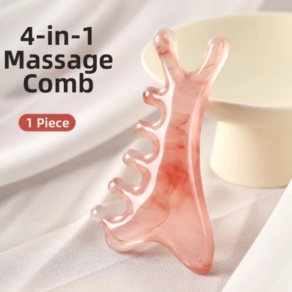 Resin Meridian Massage Comb Blood Circulation Scalp Relax Head Massage Comb Anti-static Smooth Hair Five Wide Tooth Comb
Resin Meridian Massage Comb Blood Circulation Scalp Relax Head Massage Comb Anti-static Smooth Hair Five Wide Tooth Comb