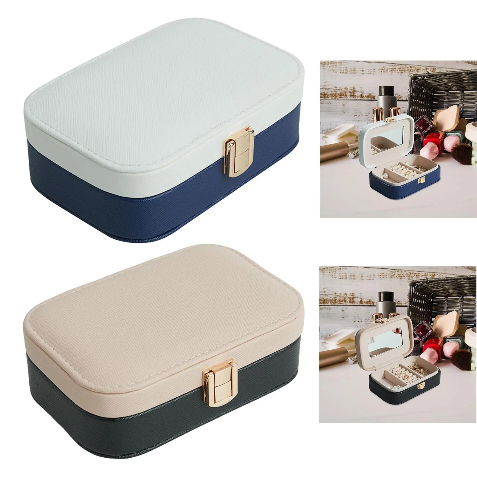 Jewelry Box with Mirror Travel Jewelry Case Simple Portable Necklace Storage Organizer for Earrings Stud Rings Charm Wedding
Jewelry Box with Mirror Travel Jewelry Case Simple Portable Necklace Storage Organizer for Earrings Stud Rings Charm Wedding