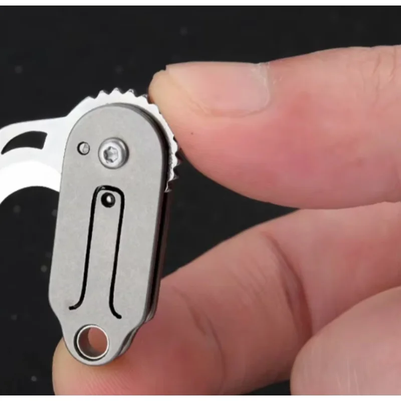 Mini EDC Pocket Folding Knife Portable Stainless Steel Keychain Outdoor Survival Self-defense Cutting Tool
Mini EDC Pocket Folding Knife Portable Stainless Steel Keychain Outdoor Survival Self-defense Cutting Tool