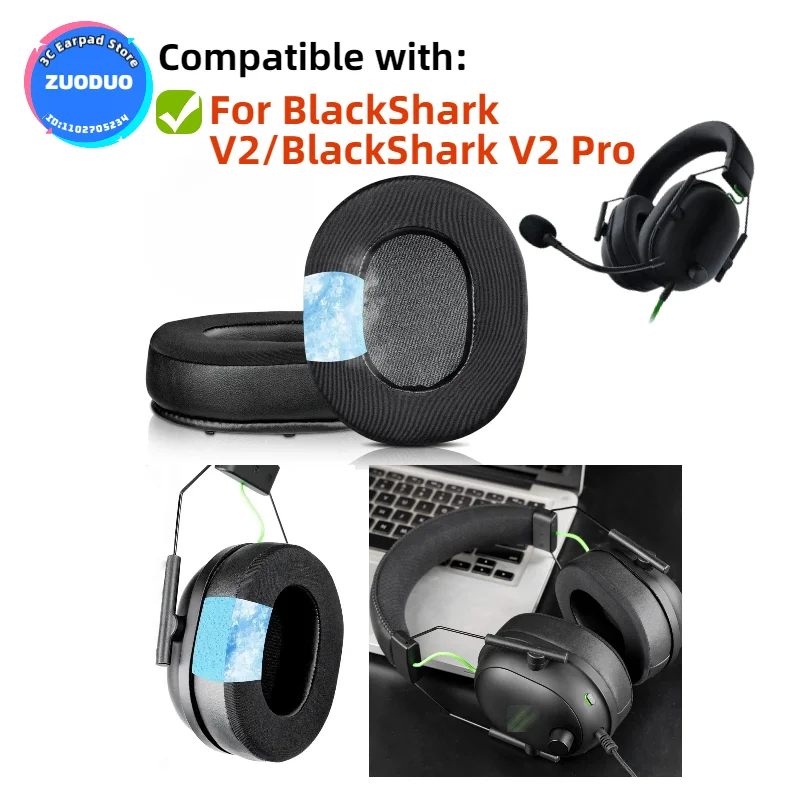 Replacement Ear pads Fits for BlackShark V2/BlackShark V2 Pro Headphones Ear Cushions Earpads headset
Replacement Ear pads Fits for BlackShark V2/BlackShark V2 Pro Headphones Ear Cushions Earpads headset