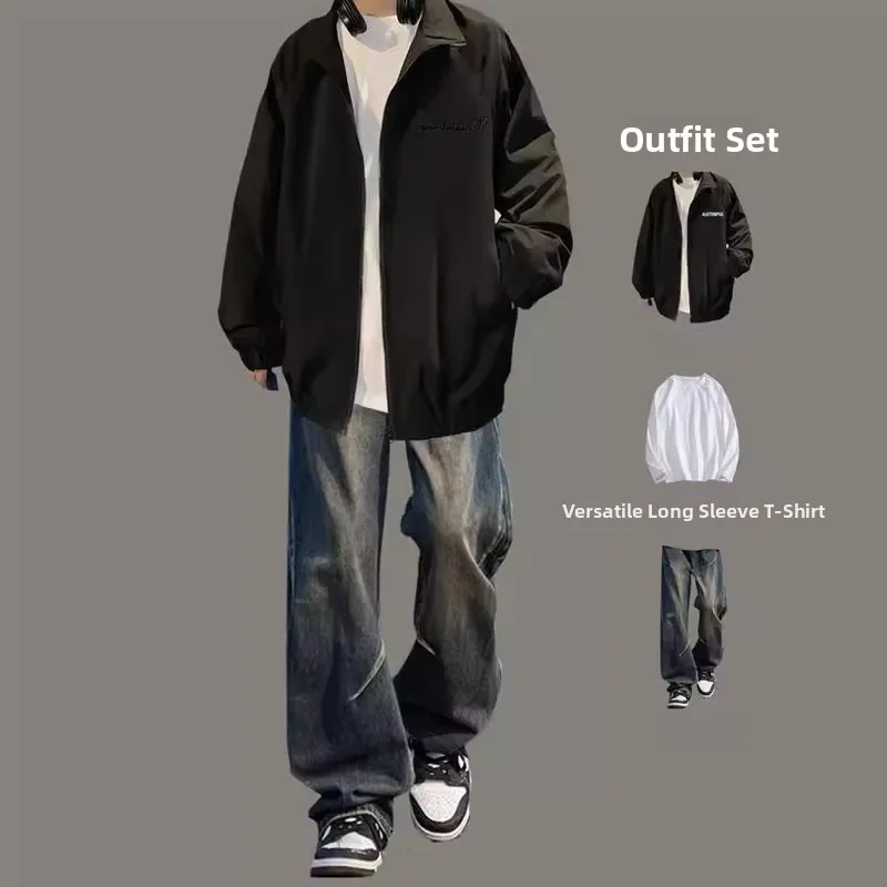 Новая мужская повседневная свободная легкая куртка-жакет в американском стиле для весны и осени, рабочая одежда, модная верхняя одежда
Новая мужская повседневная свободная легкая куртка-жакет в американском стиле для весны и осени, рабочая одежда, модная верхняя одежда