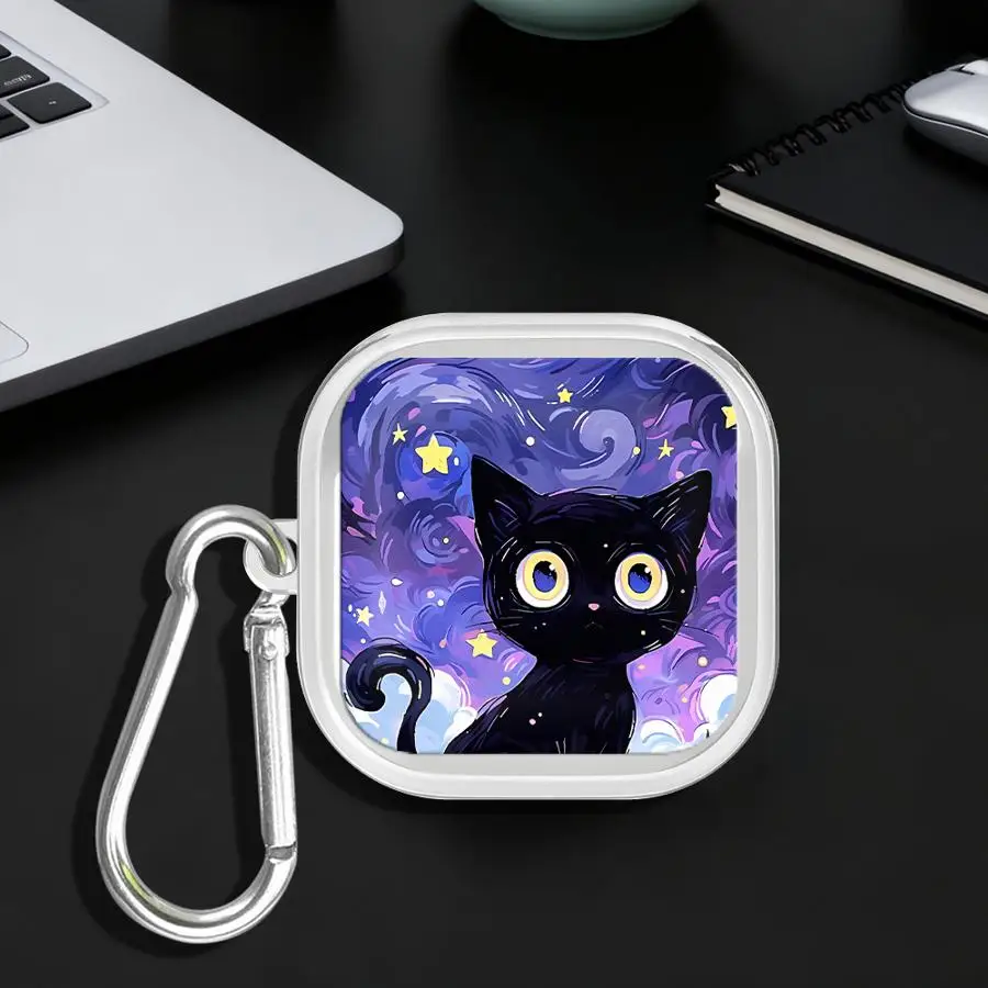 Black Cat Starry Night Art Clear Earphone Cases Cover With Hook Case For Samsung Galaxy Buds 4 Pro Live 2 4Pro 3Pro 3 FE 2Pro
Black Cat Starry Night Art Clear Earphone Cases Cover With Hook Case For Samsung Galaxy Buds 4 Pro Live 2 4Pro 3Pro 3 FE 2Pro