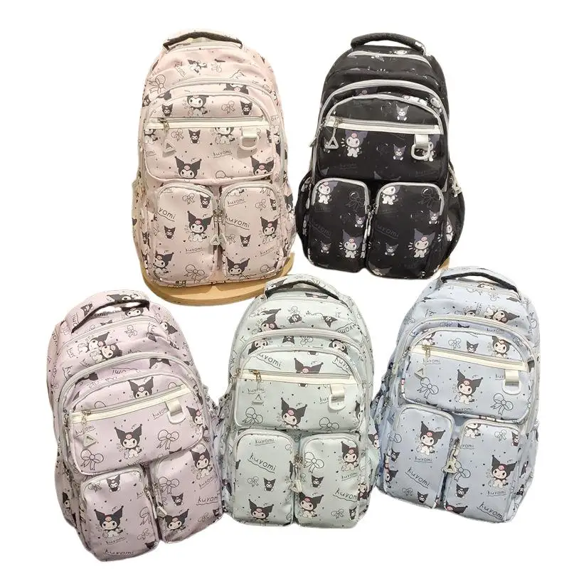 Рюкзак Sanrio Kuromi, новый стиль, простой, легкий, многоцветный, большой вместительности, модный рюкзак для снятия стресса, студенческая сумка для девочек 
Рюкзак Sanrio Kuromi, новый стиль, простой, легкий, многоцветный, большой вместительности, модный рюкзак для снятия стресса, студенческая сумка для девочек
