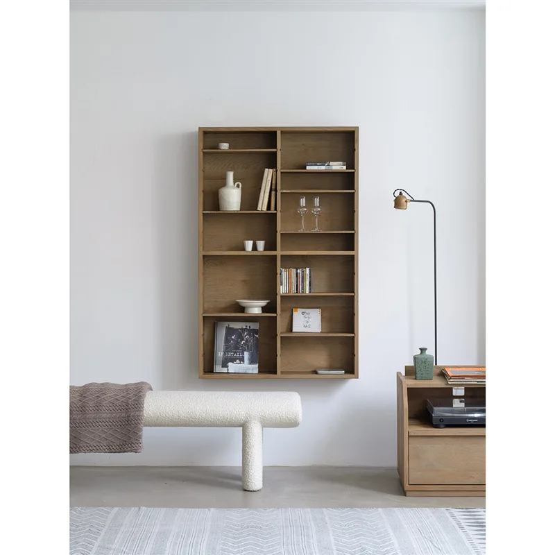 Wabi Sand all solid wood adjustable baffle wall-mounted bookshelf wall-mounted cabinet bookcase multi-grid locker
Wabi Sand all solid wood adjustable baffle wall-mounted bookshelf wall-mounted cabinet bookcase multi-grid locker
