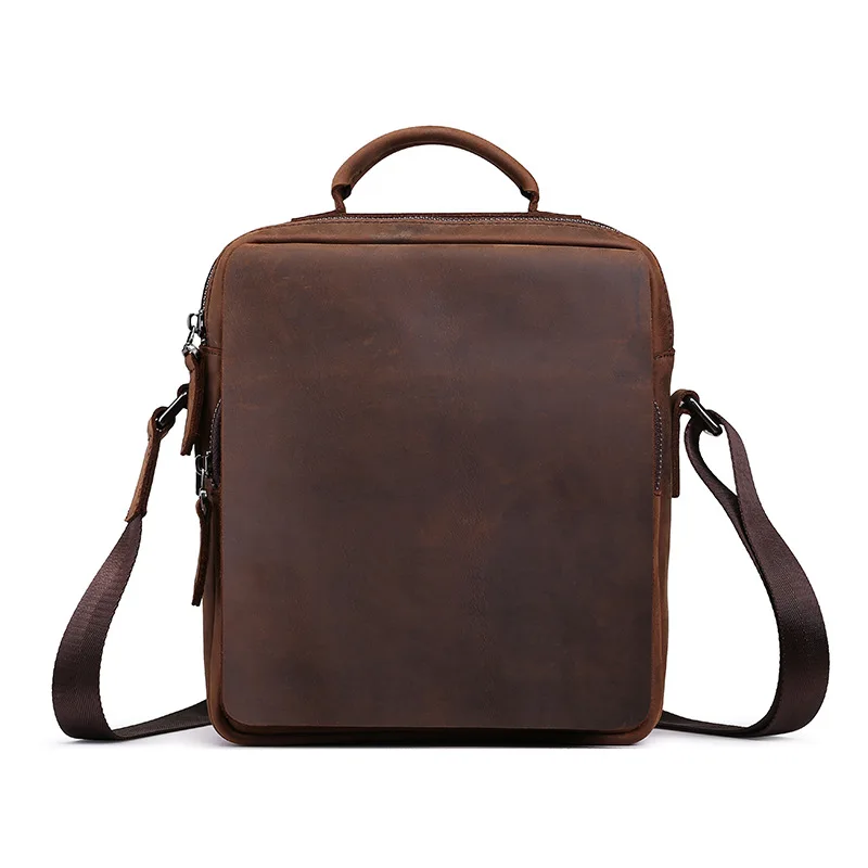 The first layer of cowhide leather business handbag, one shoulder crossbody retro men's mad horse leather fashion simple versati
The first layer of cowhide leather business handbag, one shoulder crossbody retro men's mad horse leather fashion simple versati