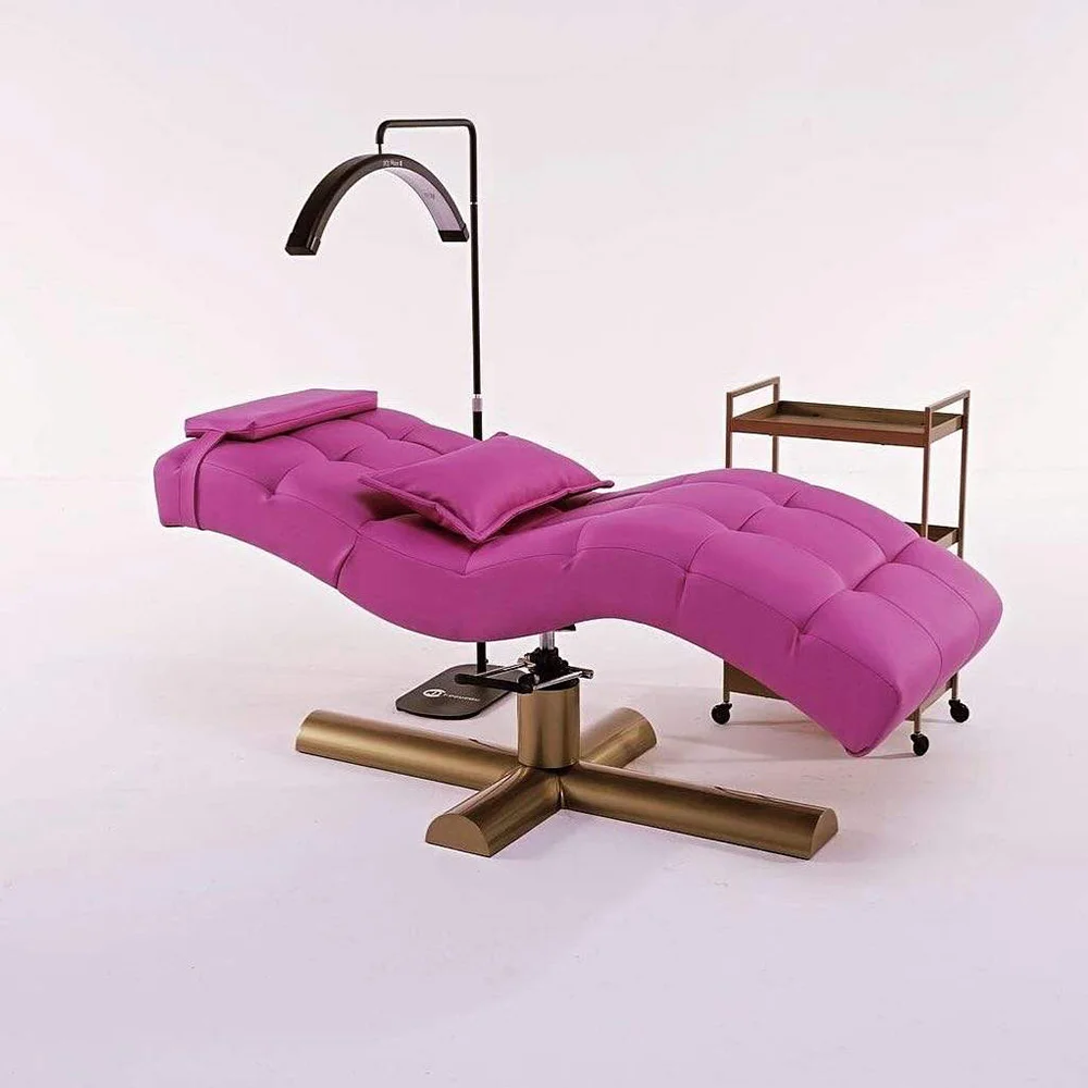 Modern Luxury Velvet Beauty Salon Curved Lash Bed Facial Beauty Massage Table Bed With Eyelash Light
Modern Luxury Velvet Beauty Salon Curved Lash Bed Facial Beauty Massage Table Bed With Eyelash Light